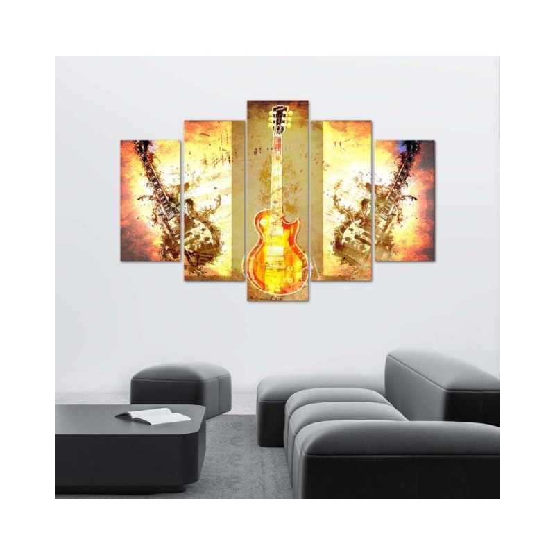 Leinwandbild modern - Gitarrenmusik | Feeby