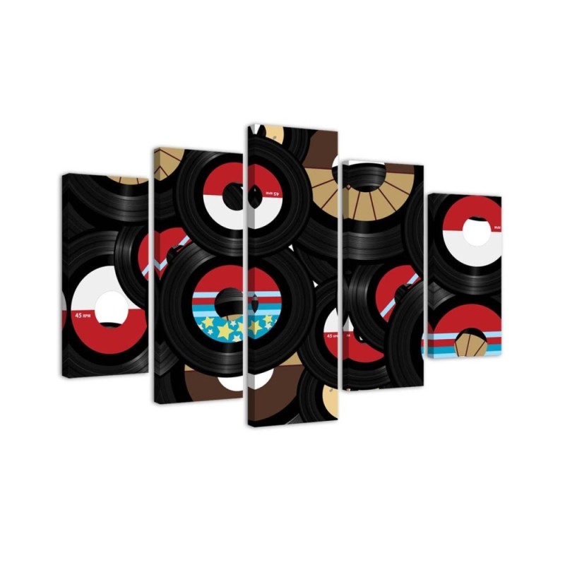 Leinwandbild - Vinyl-Musik | Feeby