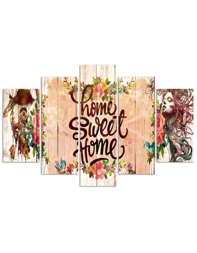 Home Sweet Home obraz na płótnie na ścianę do przedpokoju | FEEBY
