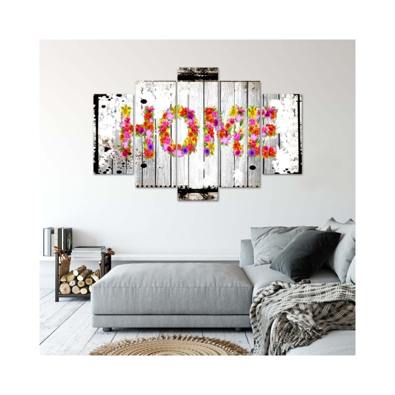 Leinwandbild modern - Startseite Tapete Blumen | Feeby
