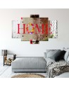 Home kwiaty obraz dekoracyjny na ściane do domu | FEEBY