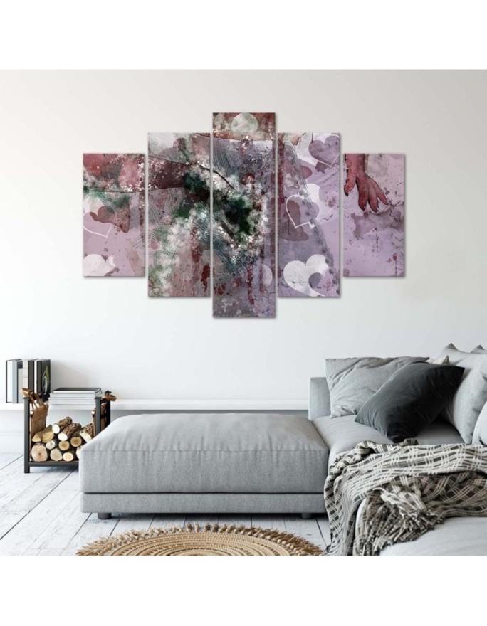 Obraz na ścianę Abstrakcyjne serca shabby chic nowoczesny | FEEBY