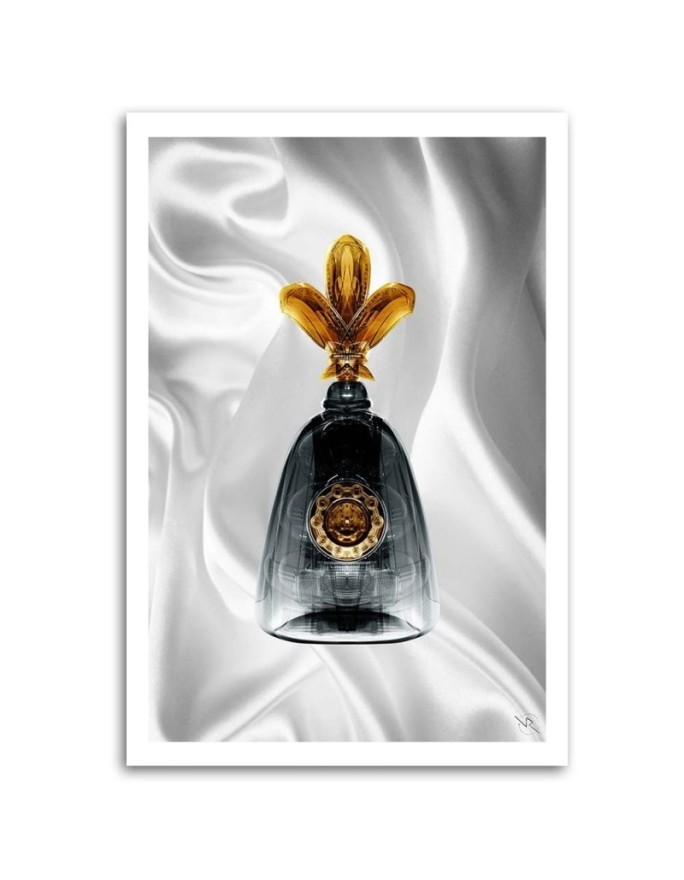 Obraz na ścianę do salonu Butelka perfum glamour Rubiant | FEEBY
