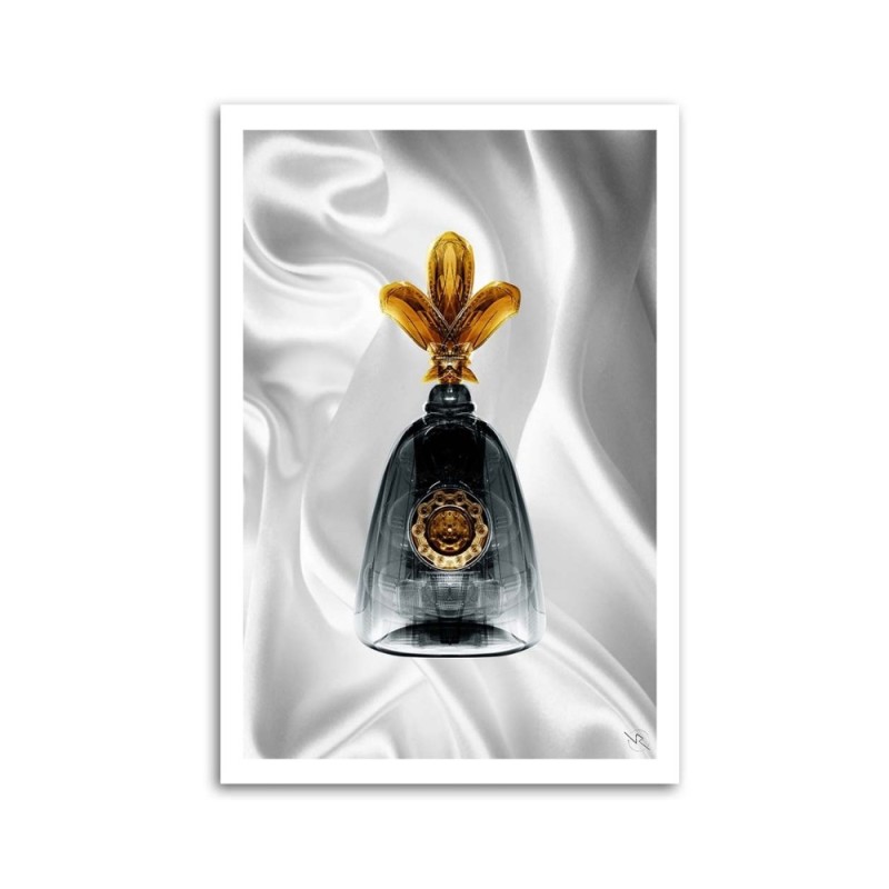 Obraz na ścianę do salonu Butelka perfum glamour Rubiant | FEEBY
