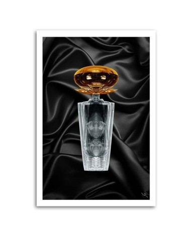 Canvas painting Elegant perfume bottle Rubiant for spa | FEEBY