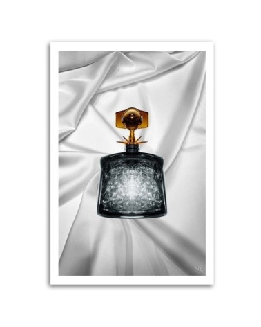 Wall art painting Small perfume vial in glamour style | FEEBY