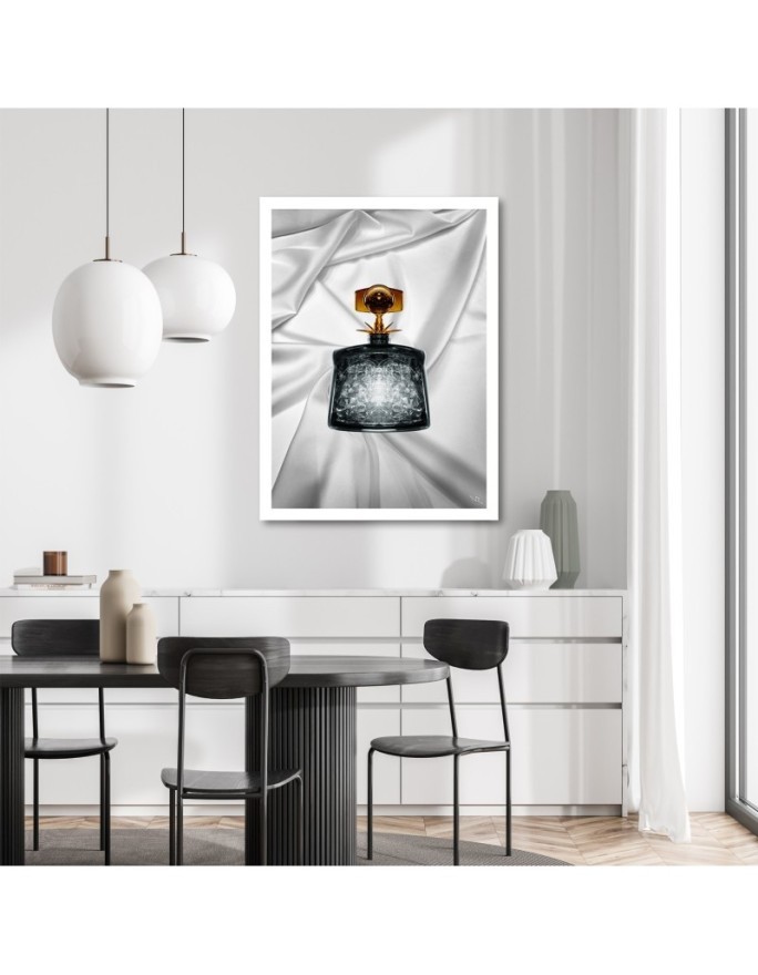 Wall art painting Small perfume vial in glamour style | FEEBY