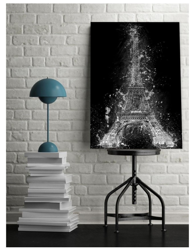 Eiffel Tower canvas painting for living room wall | FEEBY