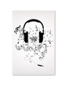 Canvas prints for teenager Notes headphones digital art | FEEBY
