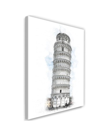 Decorative Canvas painting Leaning tower of Pisa for the room | FEEBY