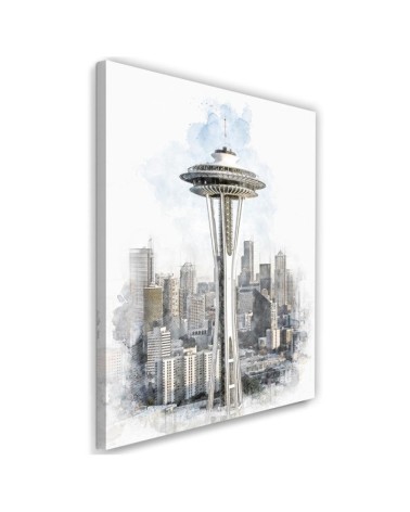 Canvas painting Cosmic building digital art | FEEBY