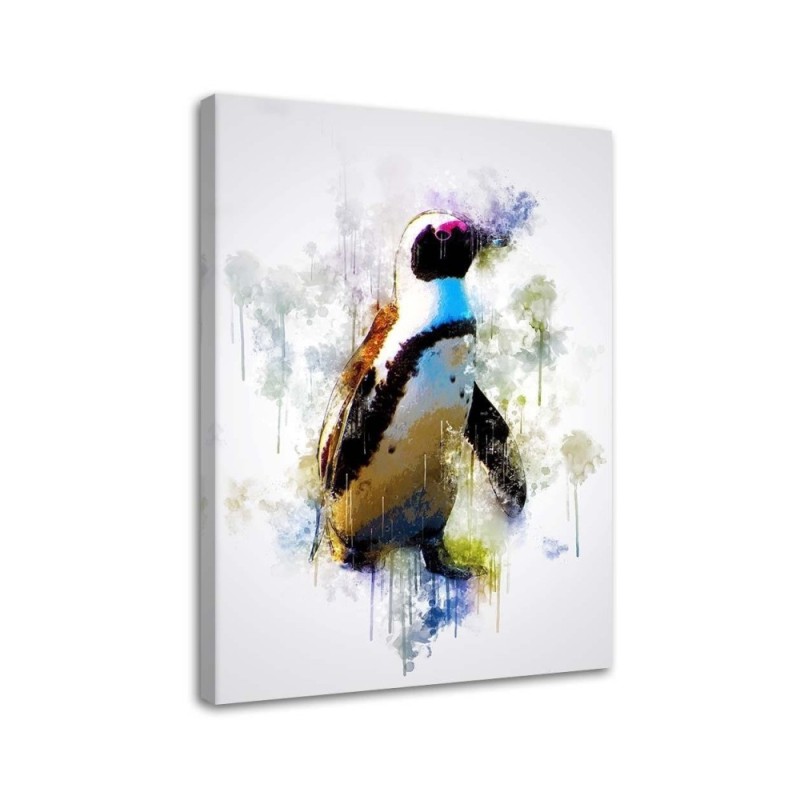 Canvas prints for Kids room Colourful penguin Cornel Vlad | FEEBY