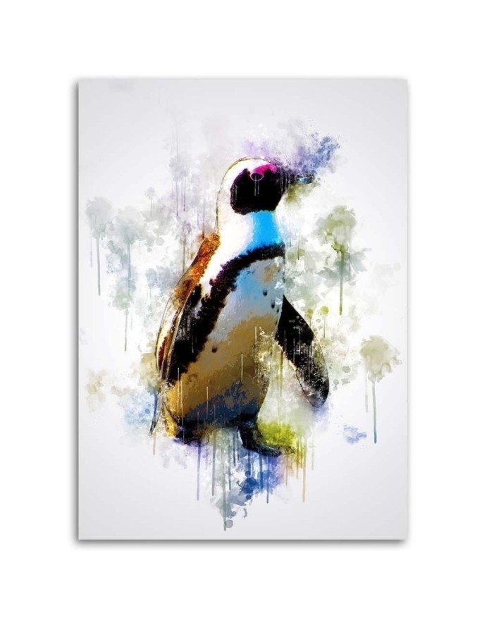 Canvas prints for Kids room Colourful penguin Cornel Vlad | FEEBY