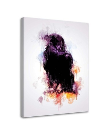 Canvas prints on canvas Black crow bird | FEEBY