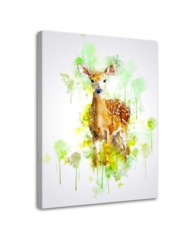 Deer Canvas painting for a child's room for the wall | FEEBY