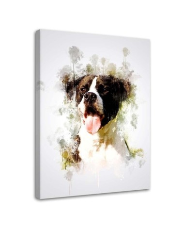 Dog - Canvas painting for a room, hallway for the wall | FEEBY
