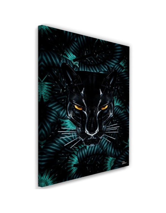 Panther - painting for living room on canvas Rubiant | FEEBY