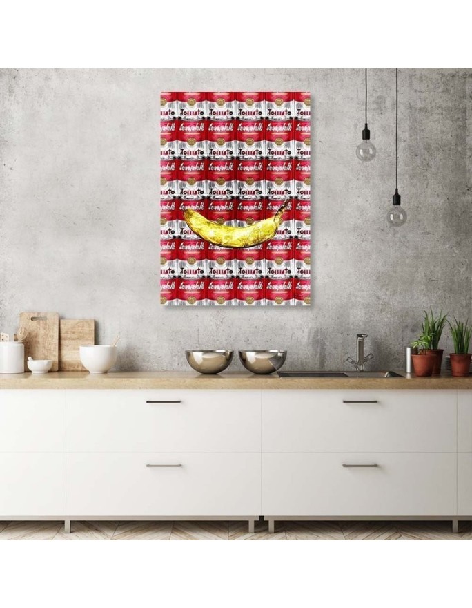 Obraz do kuchni Banan i puszki pomidorów digital art | FEEBY