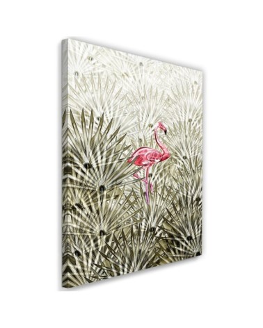 Flamingo in the jungle - Canvas paintings for walls to the living room, bathroom | FEEBY