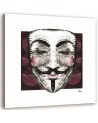 Guy Fawkes mask canvas painting for teenagers | FEEBY