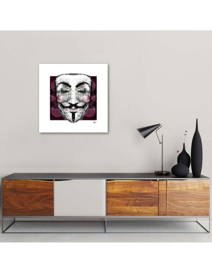 Guy Fawkes mask canvas painting for teenagers | FEEBY