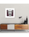 Guy Fawkes mask canvas painting for teenagers | FEEBY
