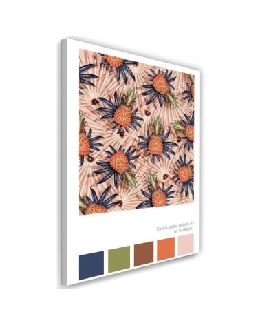 Canvas painting Oranges on leaves for dining room | FEEBY