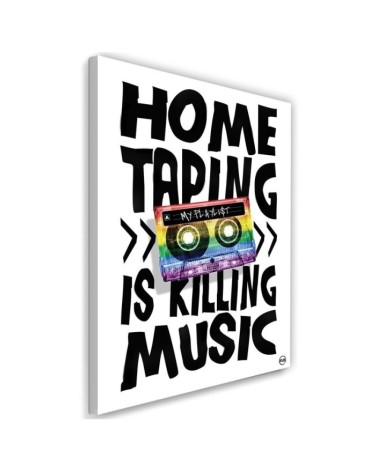 Canvas prints for teenager's room Inscription and colourful retro cassette | FEEBY