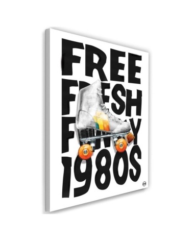 Canvas prints for a teenager's room Inscription and roller skates Rubiant | FEEBY