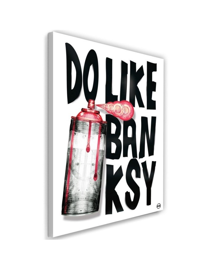 Obraz na ścianę Banksy napis i farba spray Rubiant | FEEBY