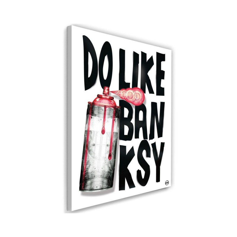 Obraz na ścianę Banksy napis i farba spray Rubiant | FEEBY