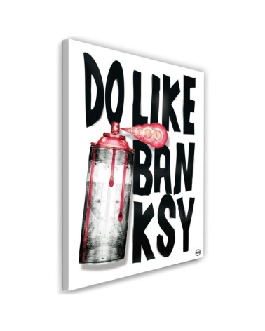 Obraz na ścianę Banksy napis i farba spray Rubiant | FEEBY