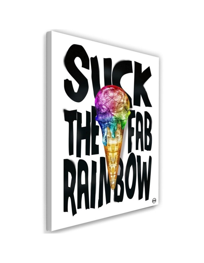 Canvas prints for teen room Caption and colourful ice cream Rubiant | FEEBY