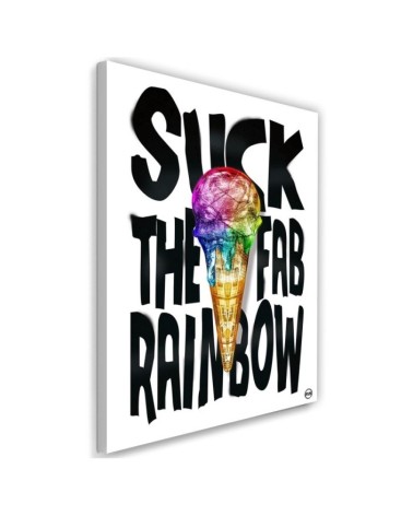 Canvas prints for teen room Caption and colourful ice cream Rubiant | FEEBY