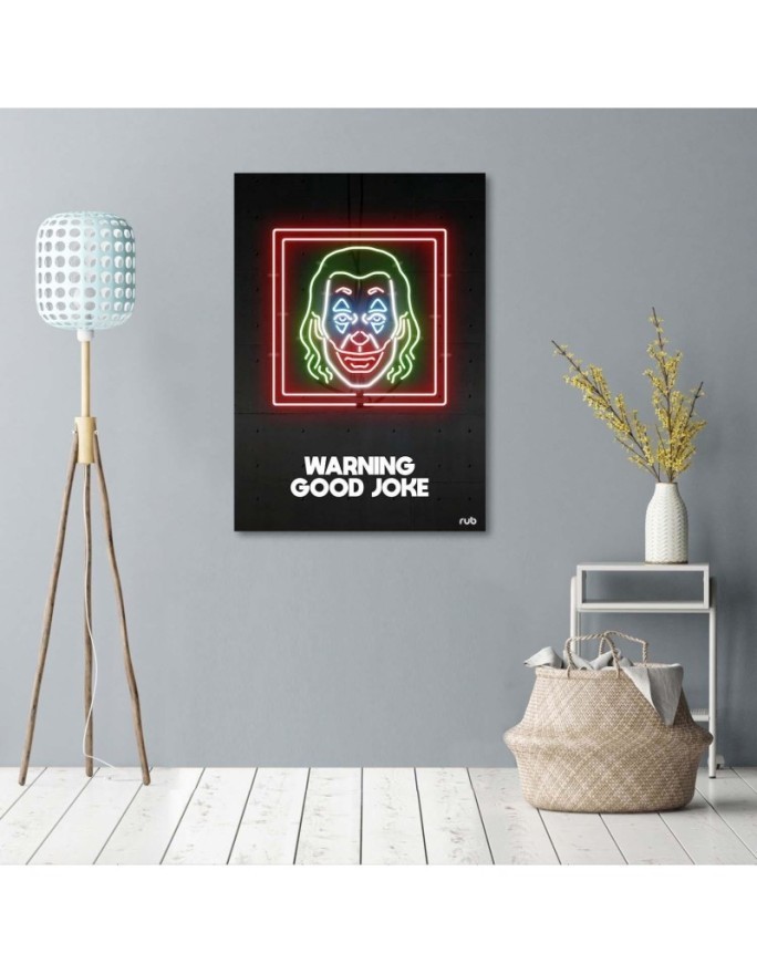 Canvas prints on canvas Joker neon- Rubiant | FEEBY