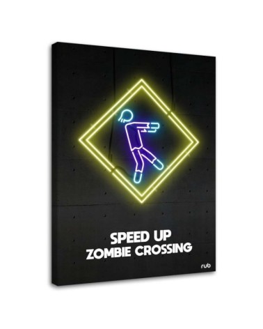 Canvas prints for teenager canvas Zombie neon Rubiant | FEEBY