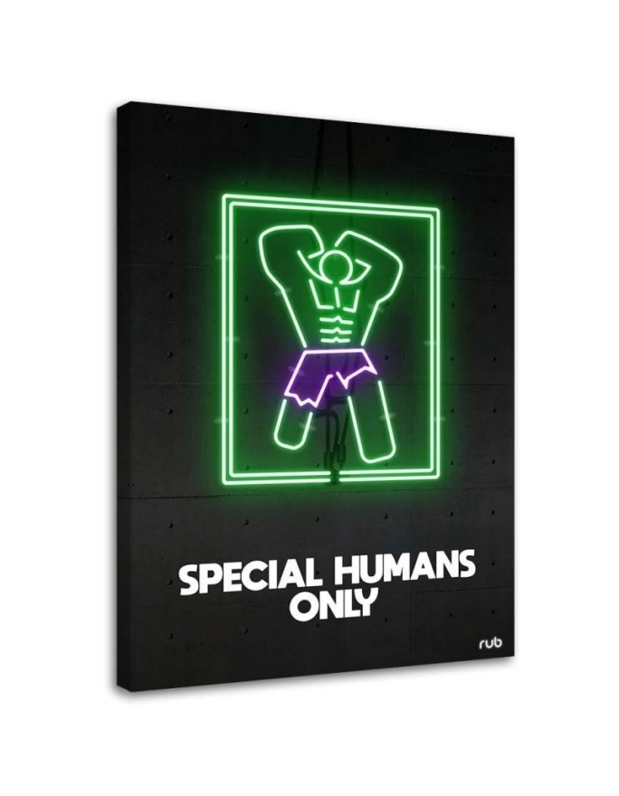 Hulk neon - obraz młodzieżowy na ścianę do pokoju Rubiant | FEEBY