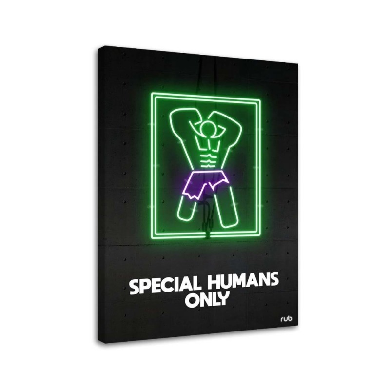 Hulk neon - obraz młodzieżowy na ścianę do pokoju Rubiant | FEEBY