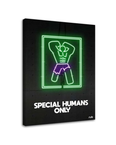 Hulk neon - youth wall art painting for room Rubiant | FEEBY