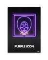Obrazy na ścianę do pokoju młodzieżowego Purple icon neon | FEEBY