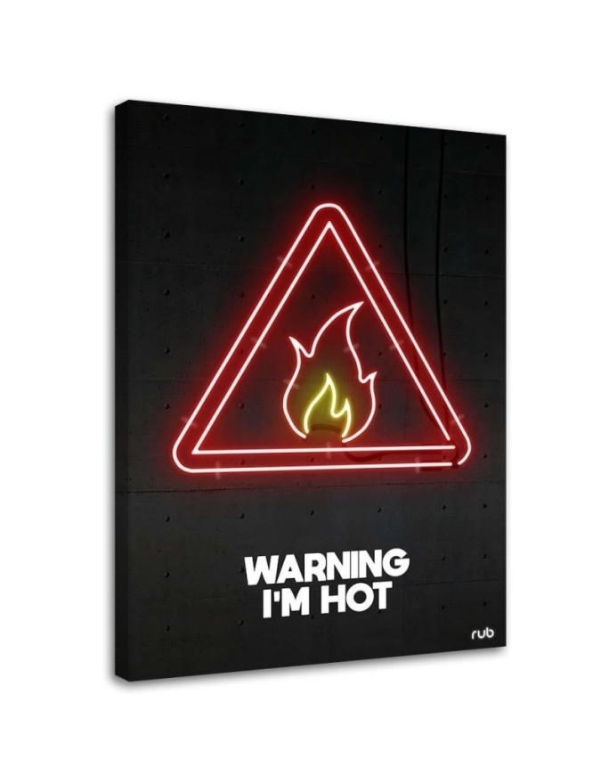 Fire neon - wall art painting for room Rubiant | FEEBY