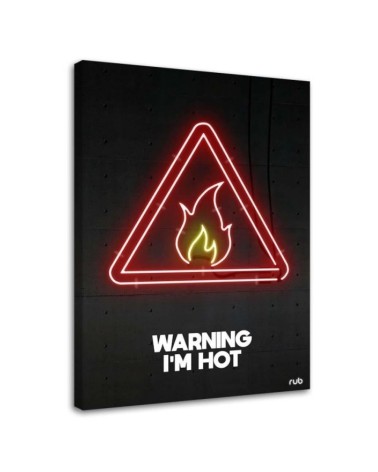 Fire neon - wall art painting for room Rubiant | FEEBY
