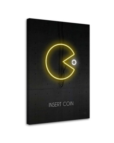 Canvas prints wall decoration for teenager Pacman Rubiant | FEEBY