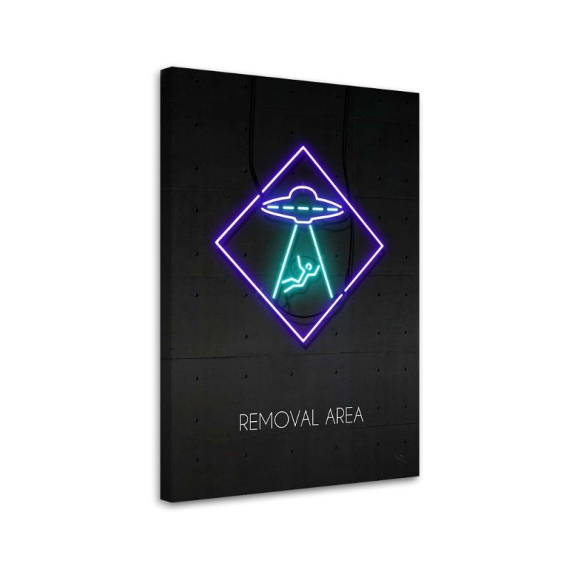 Obrazy dla nastolatków - Ufo neon | FEEBY