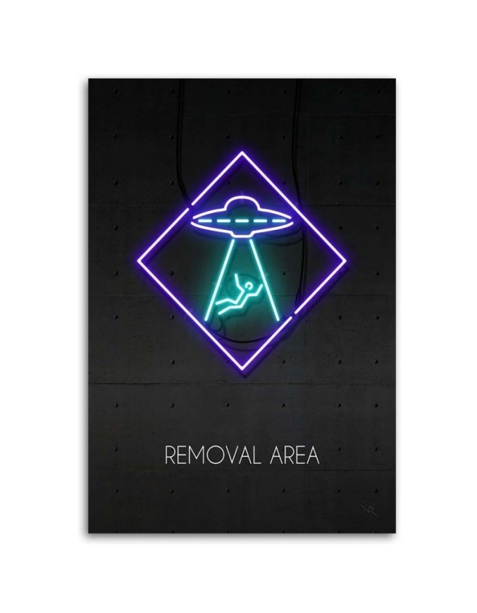 Obrazy dla nastolatków - Ufo neon | FEEBY
