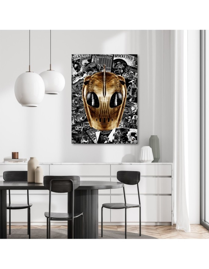 Canvas prints for teenagers - Rubiant golden mask | FEEBY
