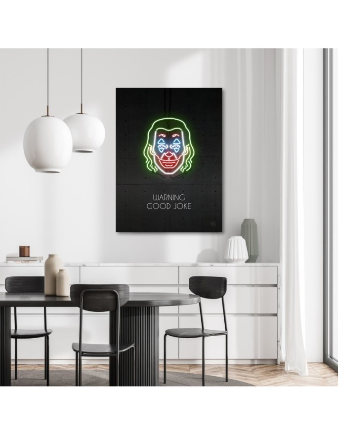 Nowoczesny obraz na płótnie - Joker neon | FEEBY