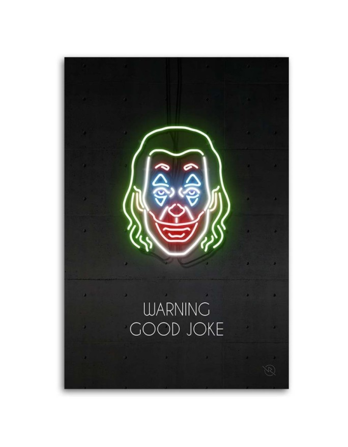 Nowoczesny obraz na płótnie - Joker neon | FEEBY