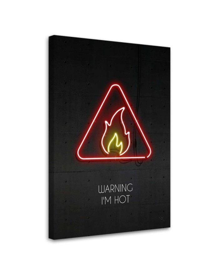 Nowoczesny obraz na płótnie - Ogień neon | FEEBY
