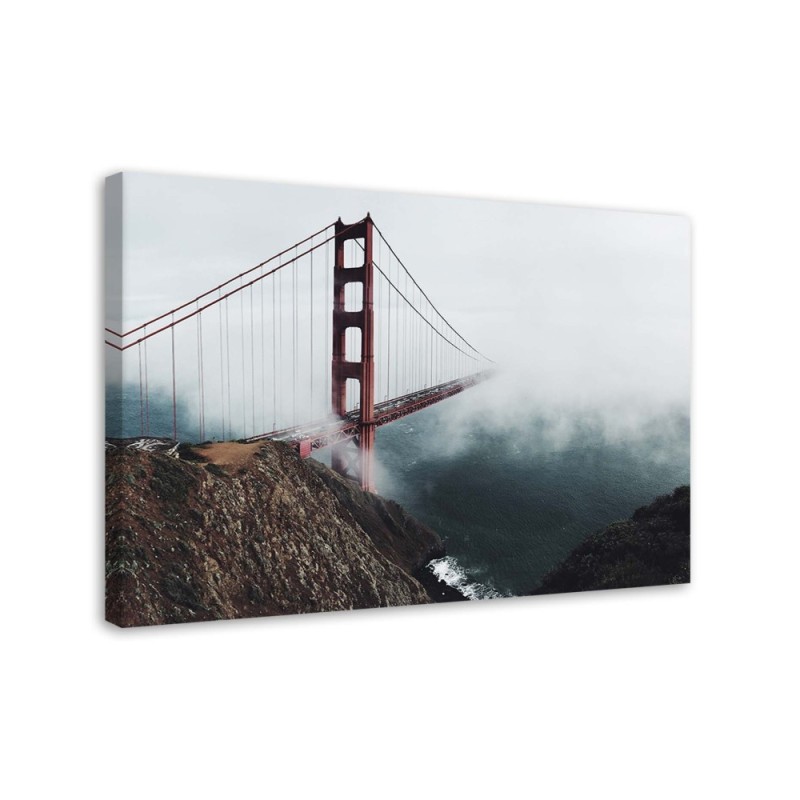 Golden Gate - wydruk na płótnie canvas na ścianę do salonu | FEEBY